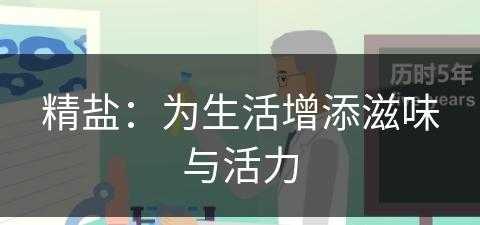 精盐：为生活增添滋味与活力(精盐是什么意思?)